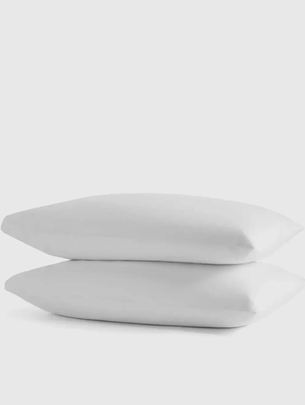Quince Organic Crisp Percale Pillowcase Set - King, White